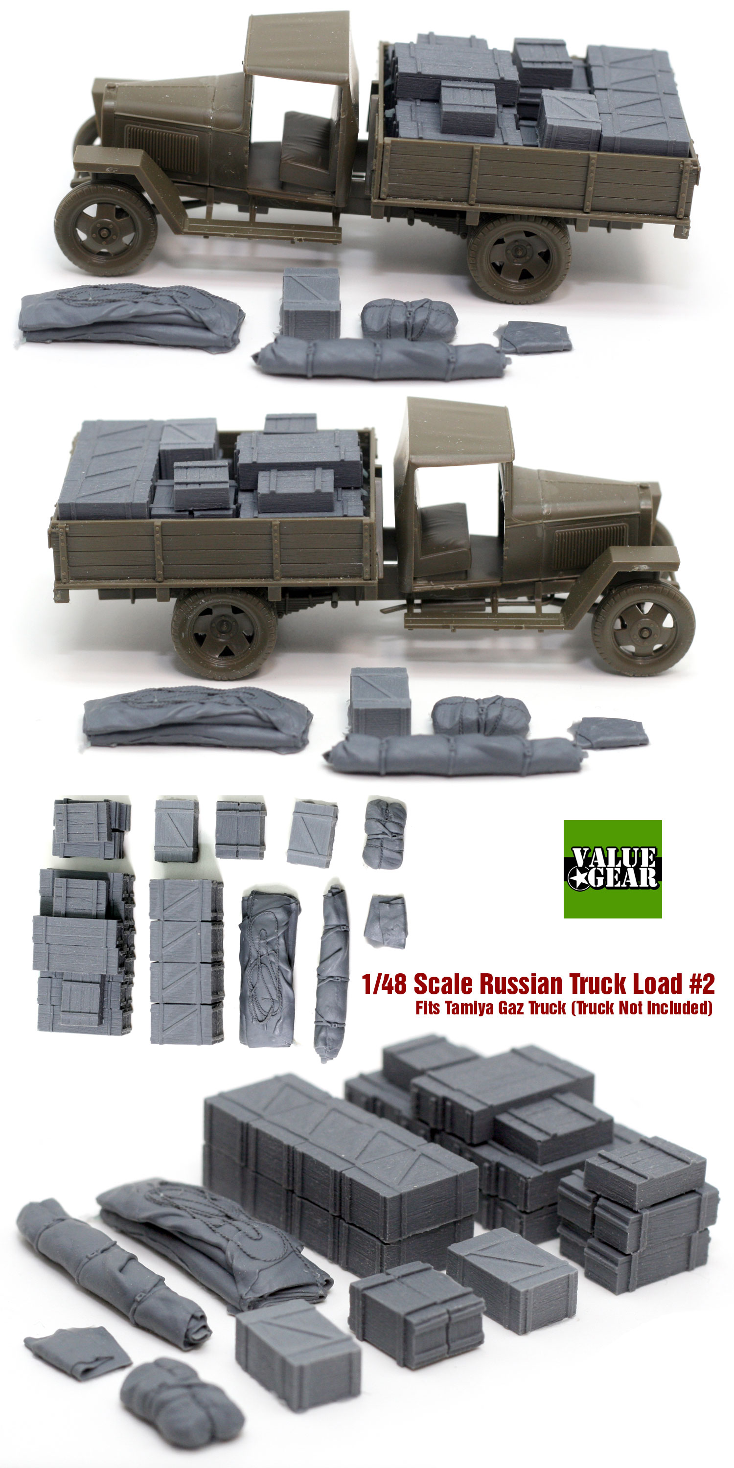 thumbnail image 2 of Value Gear 1/35 Scale Universal Stowage Series 2 Modern Set #24 – 25 Pieces Resin Model Kit 2 of 3