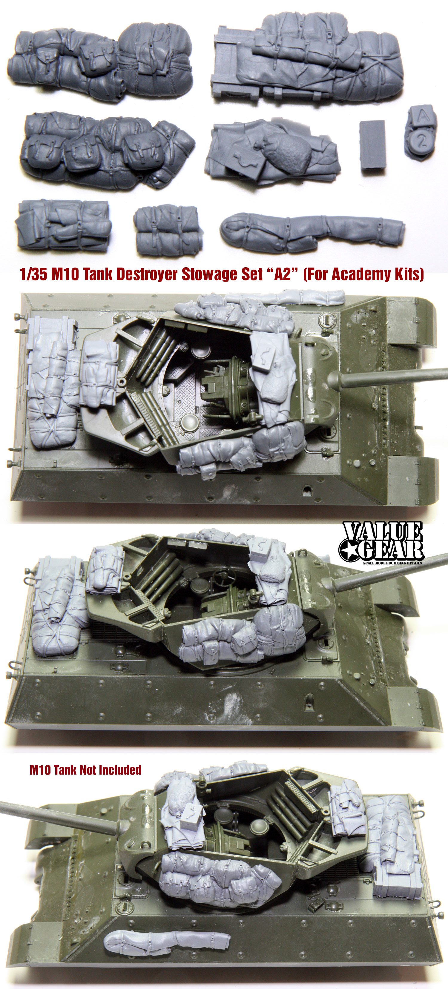 Value Gear 1/35 Scale Universal Stowage Series 2 Modern Set #24 – 25 Pieces Resin Model Kit